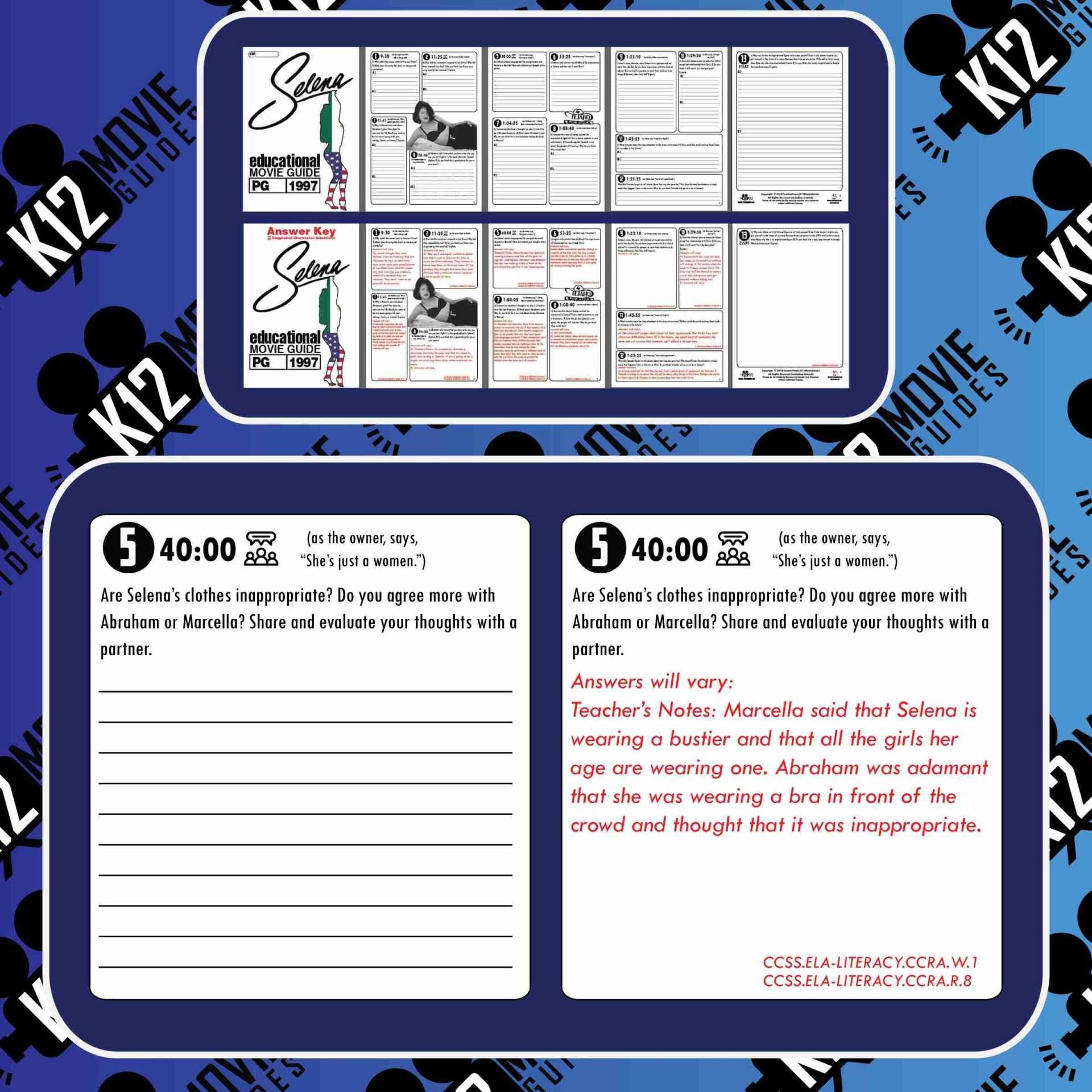 Selena Movie Guide | Questions | Worksheet | Google Forms (PG - 1997) Free Sample