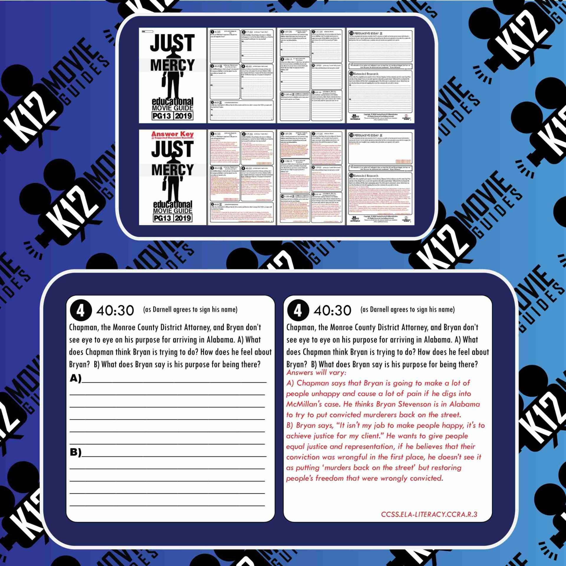 Just Mercy Movie Guide | Questions | Worksheet (PG13 - 2019) Free Sample