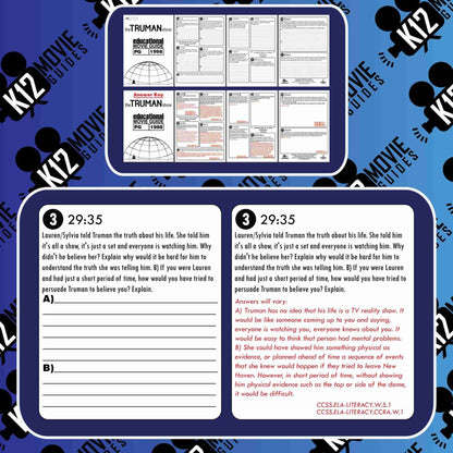 The Truman Show Movie Guide | Questions | Worksheet | Google (PG - 1998) Free Sample