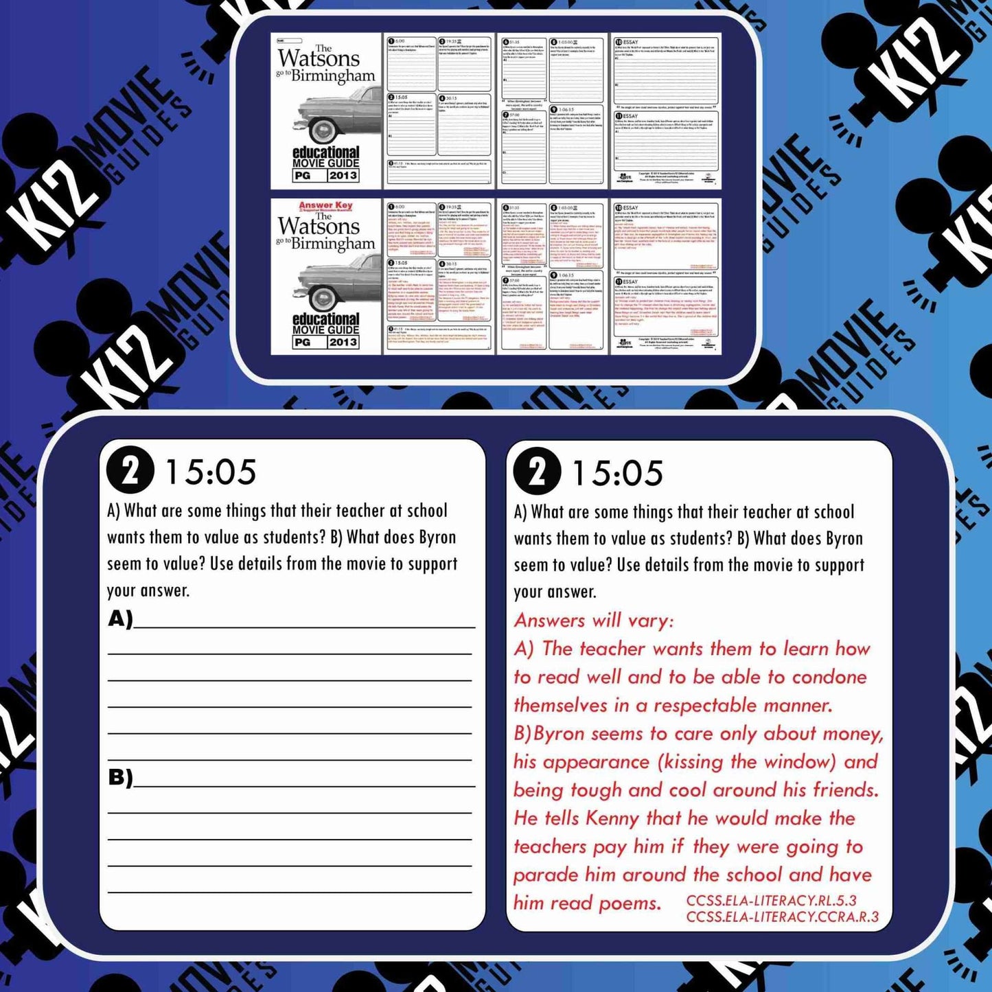 The Watsons Go to Birmingham Movie Guide | Questions | Google Form (PG - 2013) Free Sample