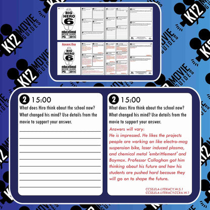 Big Hero 6 Movie Guide | Questions | Worksheet | Google Form (PG - 2014) Free Sample
