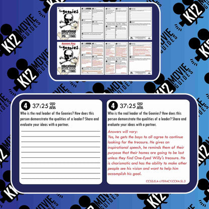 The Goonies Movie Guide | Questions | Worksheet (PG - 1985) Free Sample
