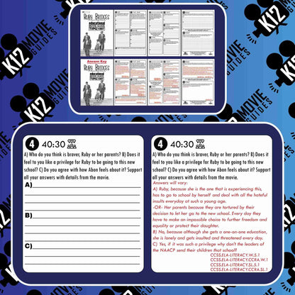 Ruby Bridges Movie Guide | Questions | Worksheet (TVPG - 1997) Free Sample