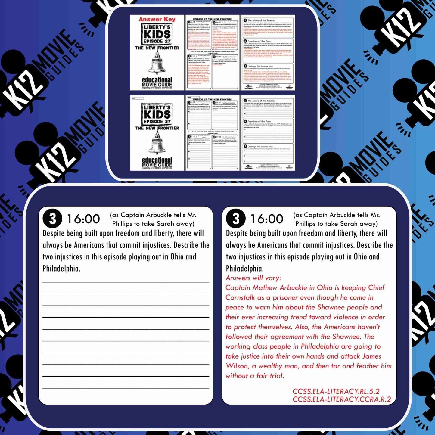 Liberty's Kids | The New Frontier Episode 27 (E27) - Movie Guide | Worksheet Free Sample
