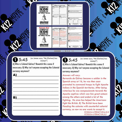 Liberty's Kids | The Great Galvez Episode 29 (E29) - Movie Guide | Worksheet Free Sample