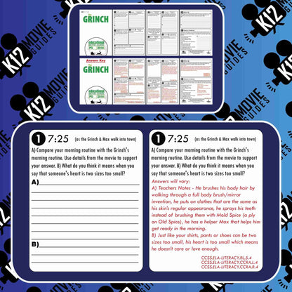 The Grinch Movie Guide | Questions | Worksheet | Google Formats (PG - 2018) Sample