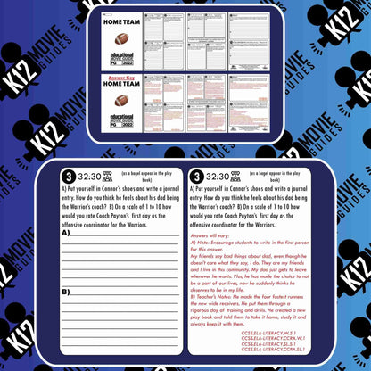 Home Team Movie Guide | Worksheet | Google Slides (PG - 2022) | Sample