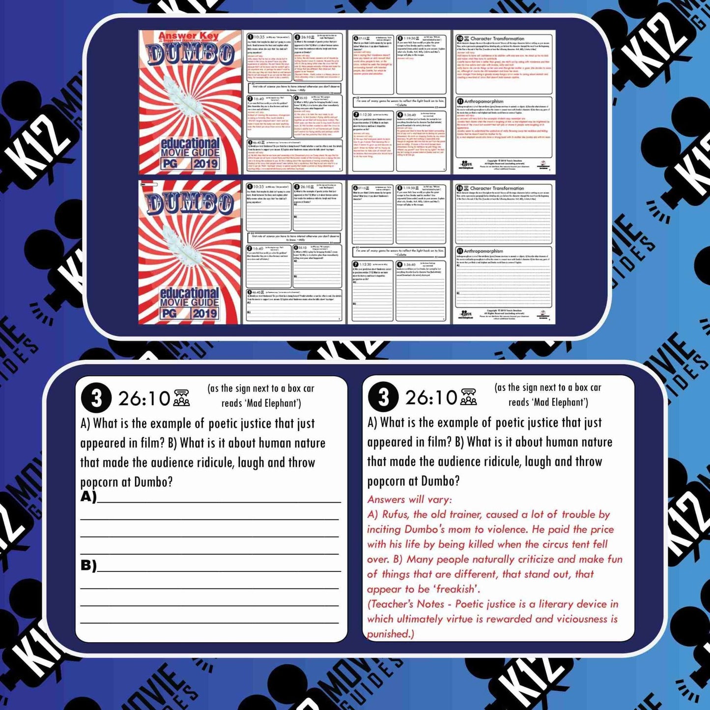 Dumbo Movie Guide | Questions | Worksheet (PG - 2019) Free Sample
