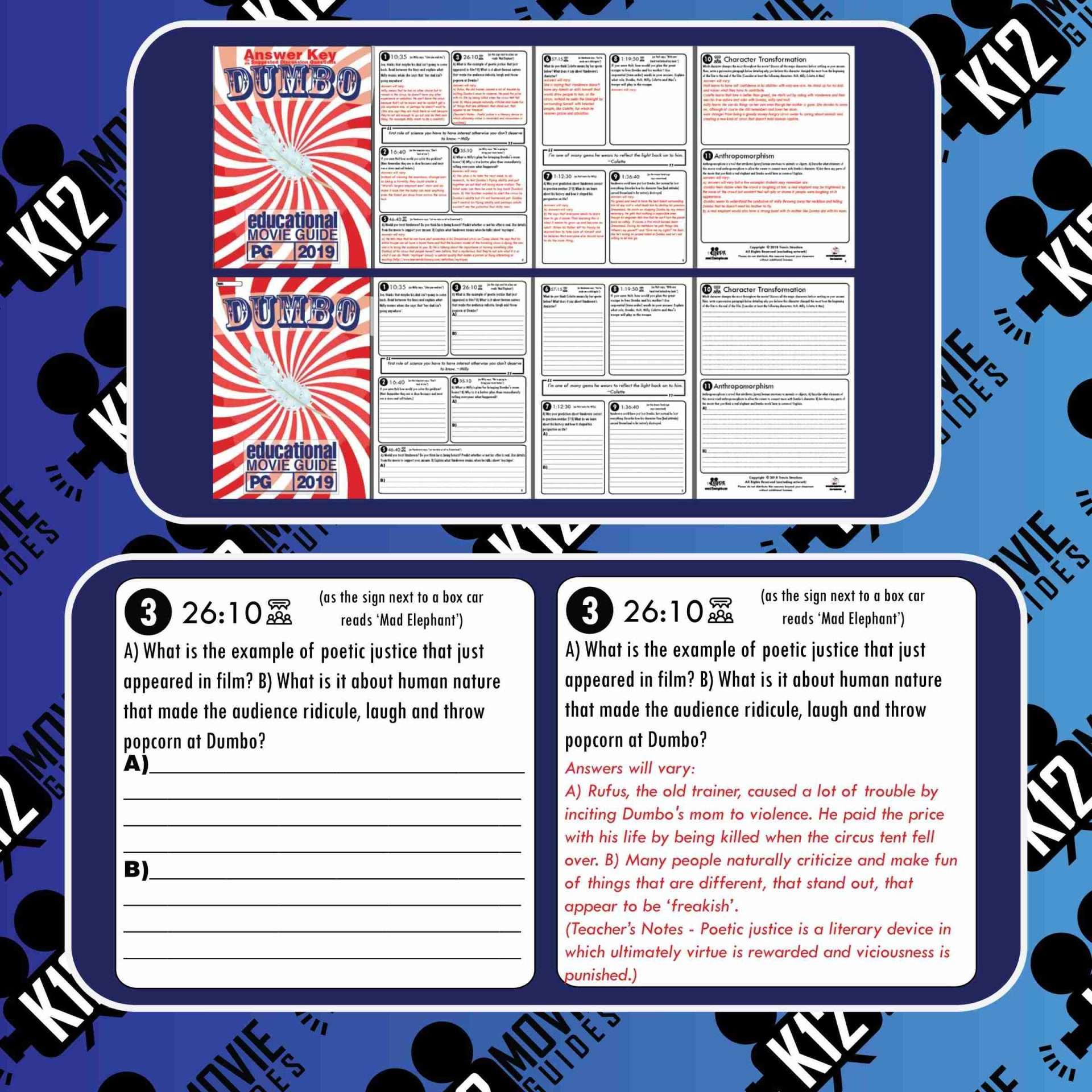 Dumbo Movie Guide | Questions | Worksheet (PG - 2019) Free Sample
