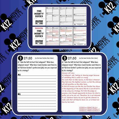 The Mighty Ducks Movie Guide | Worksheet | Questions | Google (PG - 1992) Sample