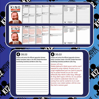 King in the Wilderness Movie Guide | Questions | Worksheet (TV14 - 2018) Sample