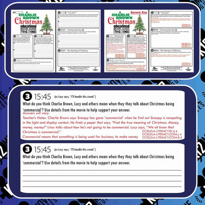 A Charlie Brown Christmas (1965) Movie Viewing Guide | Worksheet | Google Form Free Sample
