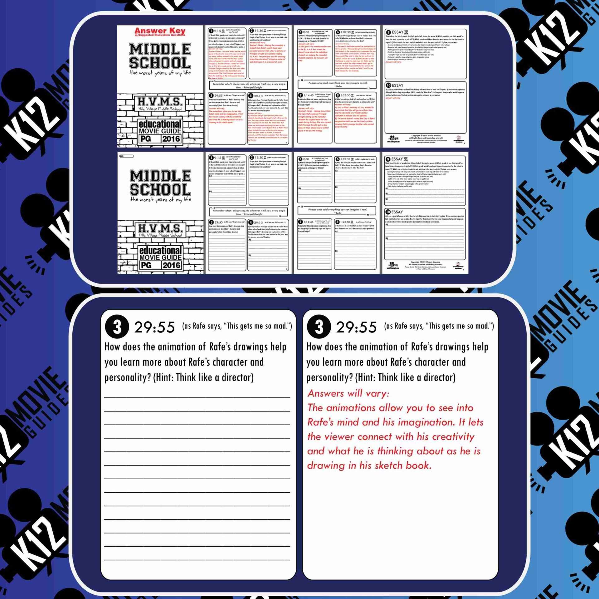 Middle School: The Worst Years of My Life Movie Guide | Questions (PG - 2016) Free Sample