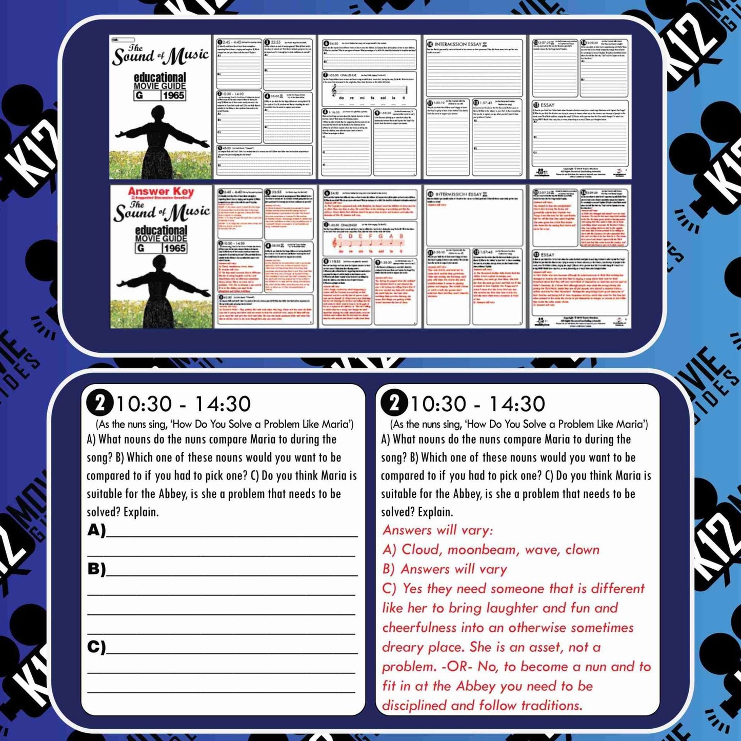 The Sound of Music Movie Guide | Questions | Worksheet (G - 1965) Free Sample