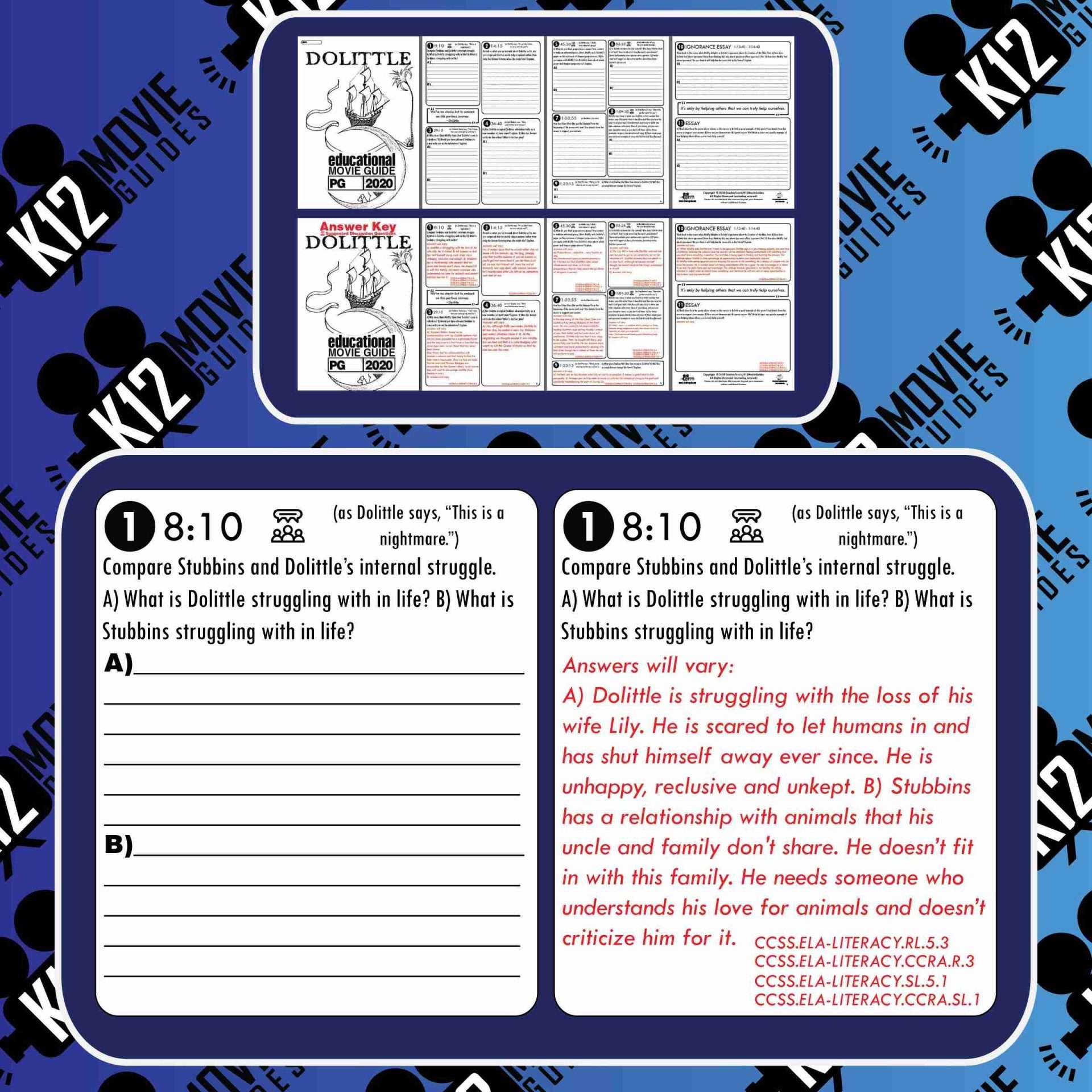 Dolittle Movie Guide | Questions | Worksheet (PG - 2020) Free Sample