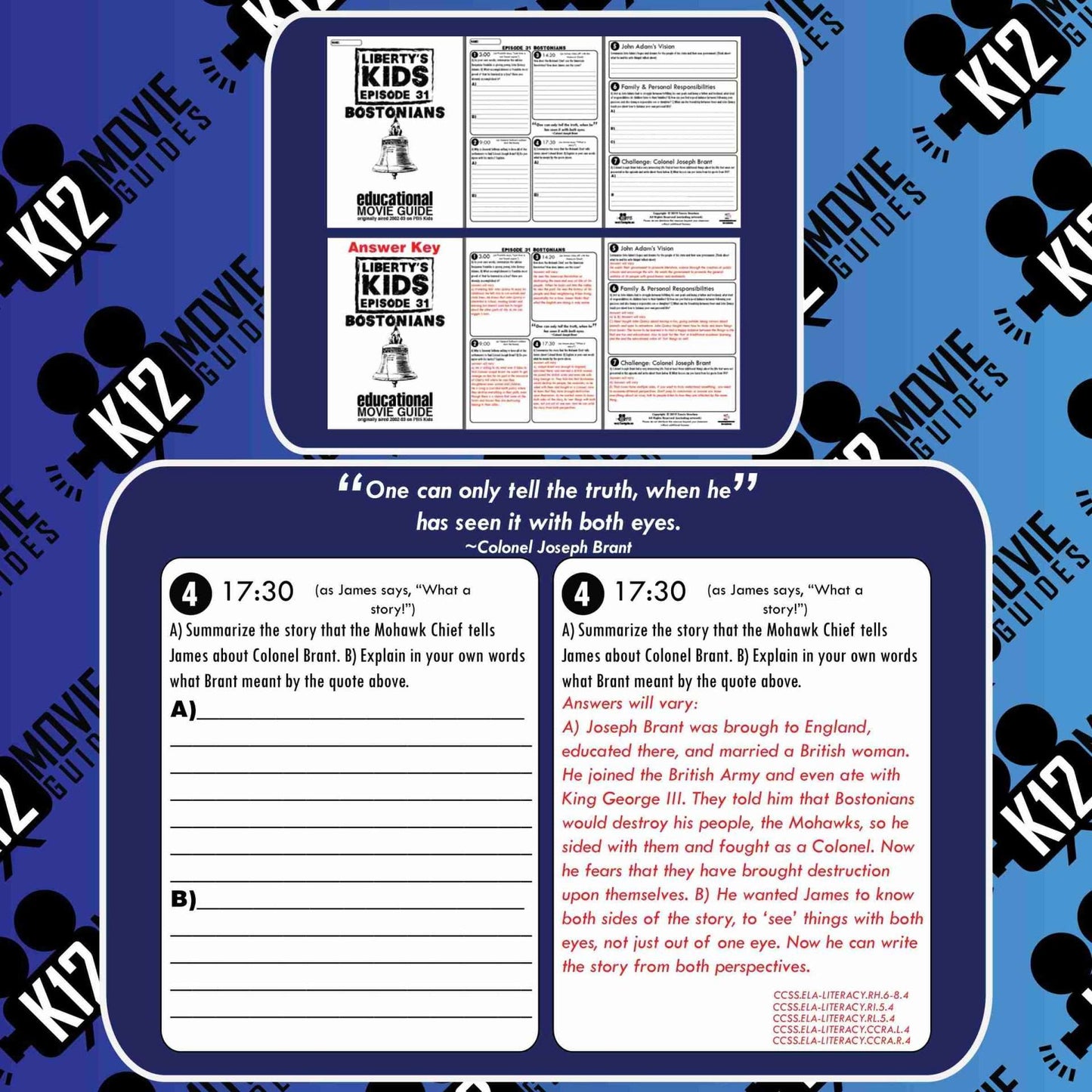 Liberty's Kids | Bostonians Episode 31 (E31) - Movie Guide | Worksheet | Google Free Sample