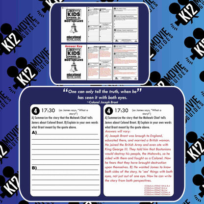 Liberty's Kids | Bostonians Episode 31 (E31) - Movie Guide | Worksheet | Google Free Sample