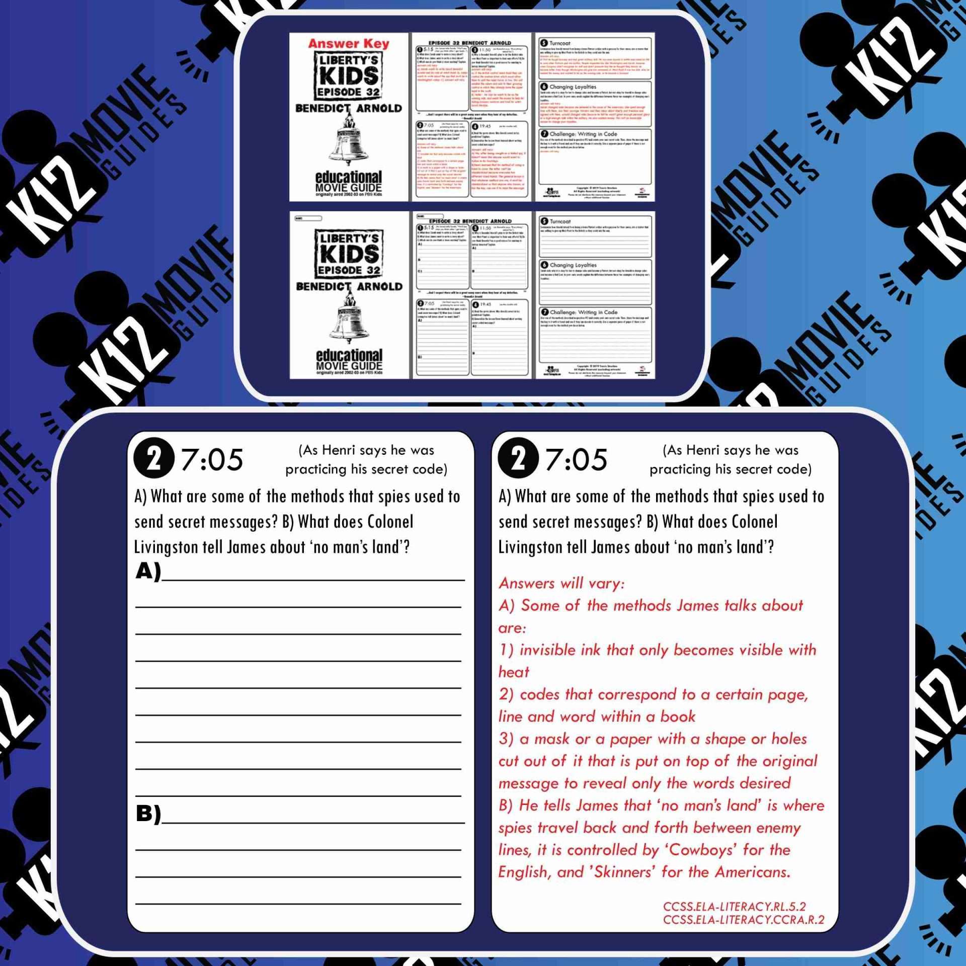 Liberty's Kids | Benedict Arnold Episode 32 (E32) - Movie Guide | Worksheet Free Sample