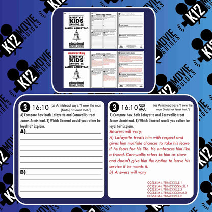Liberty's Kids | James Armistead Episode 35 (E35) - Movie Guide | Worksheet Free Sample