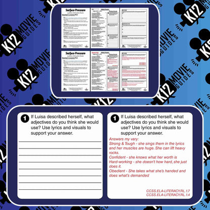 Teach CCSS with Encanto's Song Surface Pressure Sample