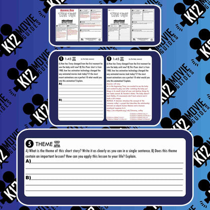 Tin Toy Pixar Short Video Guide | Questions | Worksheet | Google Slides (1988) Sample