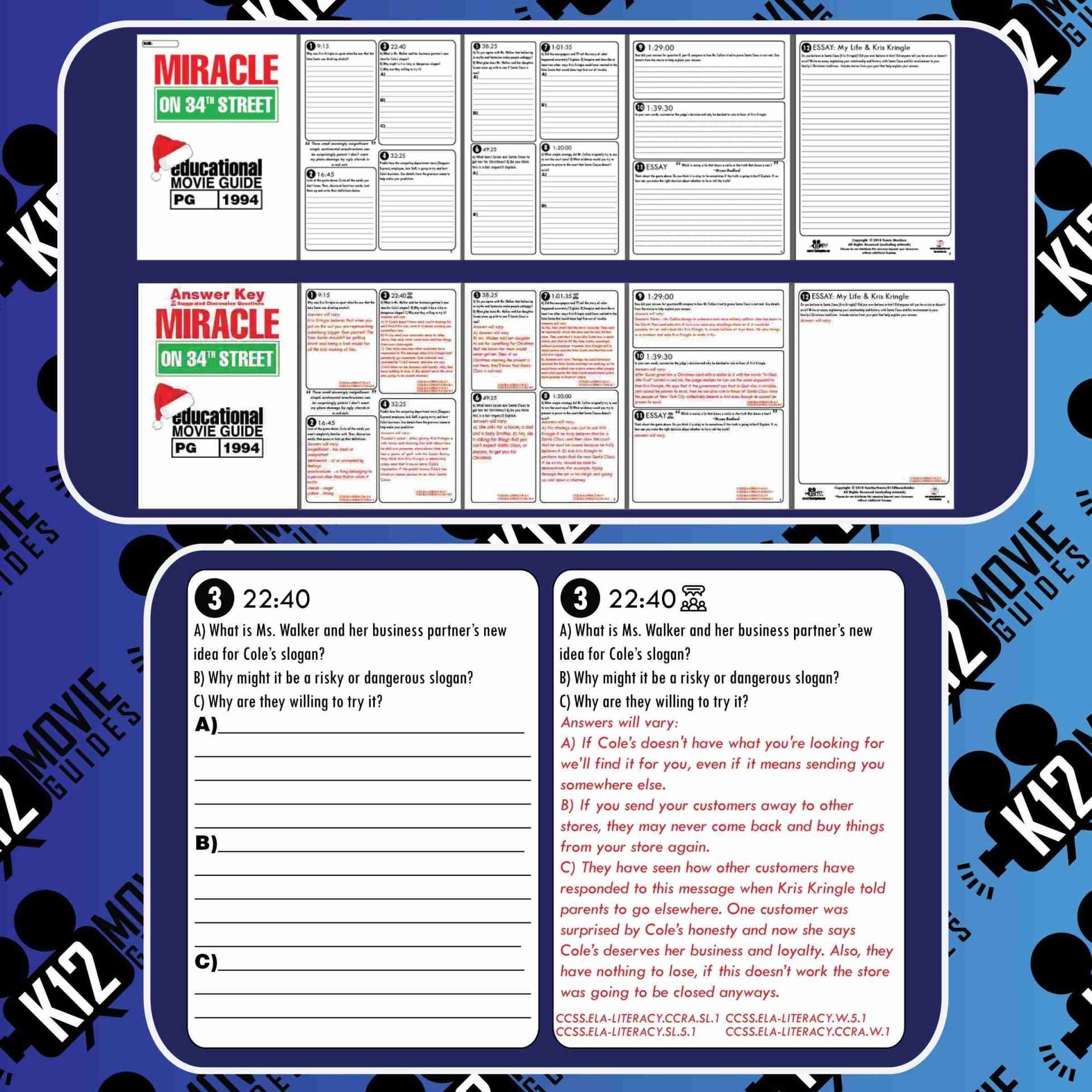 Miracle on 34th Street Movie Guide | Questions | Worksheet | Google (PG - 1994) Free Sample