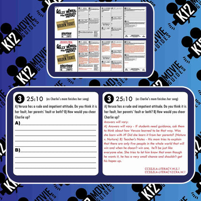 Willy Wonka & the Chocolate Factory Movie Guide | Questions |Worksheet(G - 1971) Free Sample