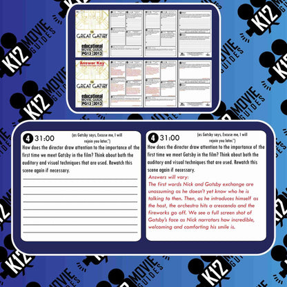 The Great Gatsby (PG13 - 2013) Movie Guide Sample