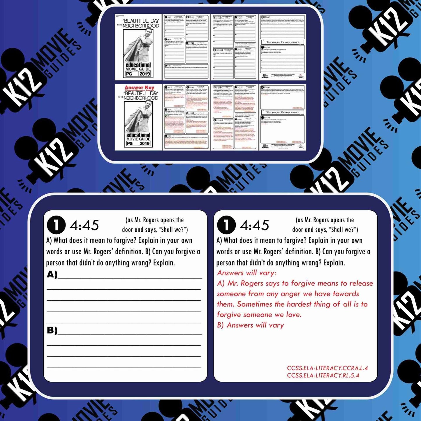 A Beautiful Day in the Neighborhood Movie Guide | Questions | Worksheet (PG - 2019) Free Sample