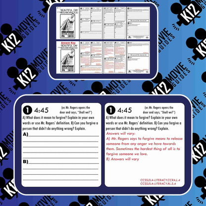 A Beautiful Day in the Neighborhood Movie Guide | Questions | Worksheet (PG - 2019) Free Sample
