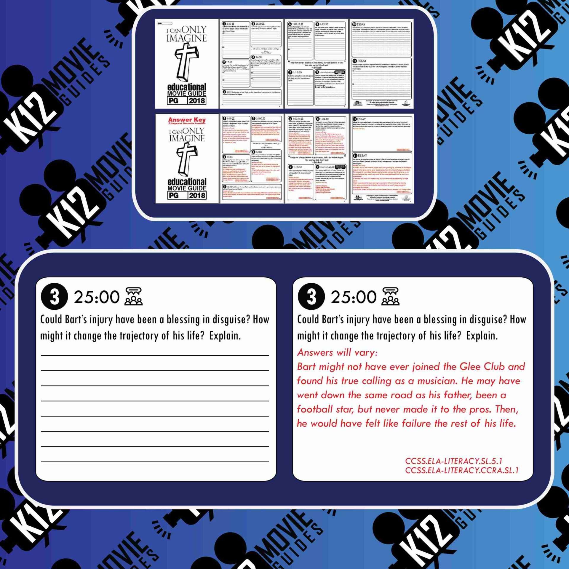I Can Only Imagine Movie Guide | Questions | Worksheet | Google Form (PG - 2018) Free Sample