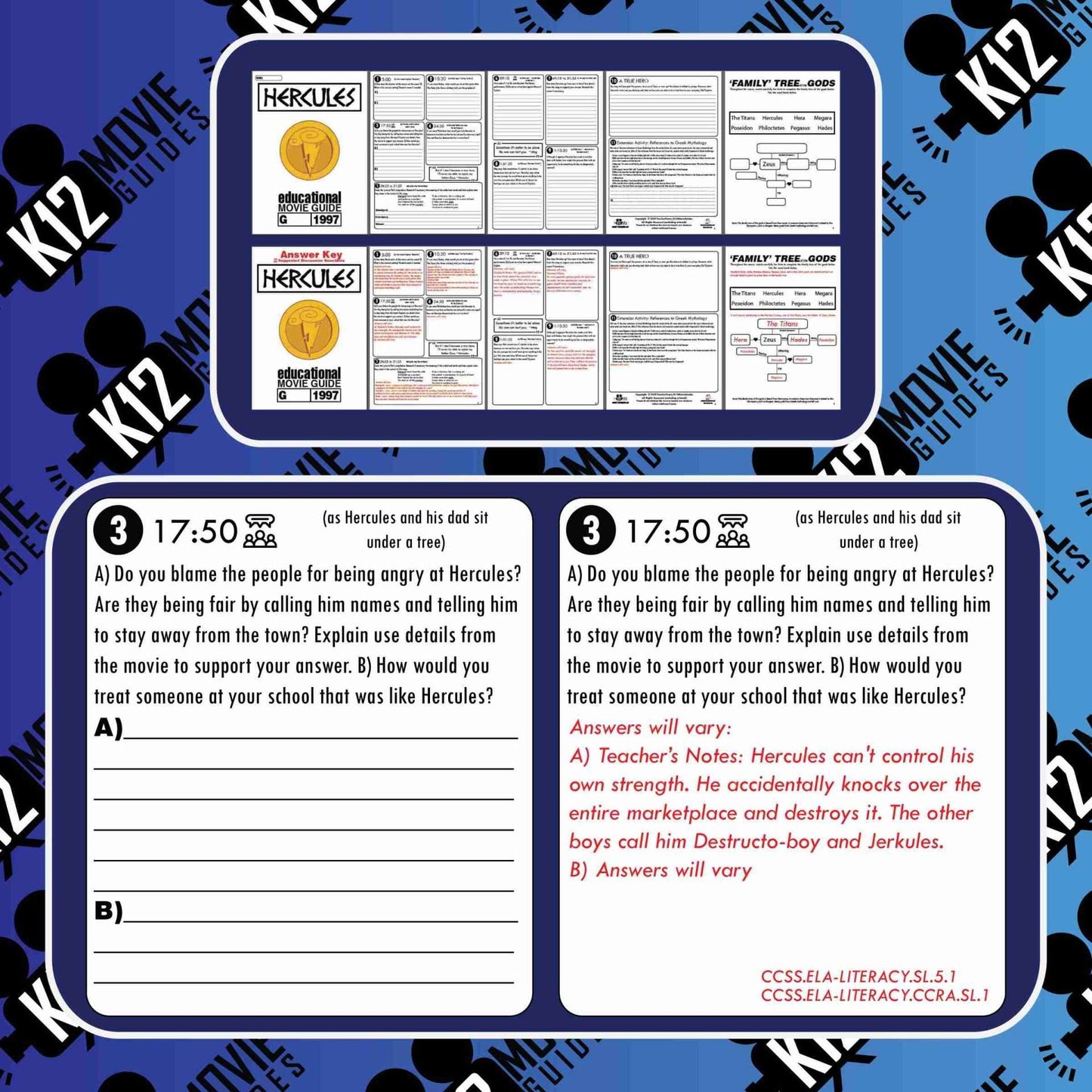 Hercules Movie Guide | Worksheet | Questions | Google Form (G - 1997) Free Sample