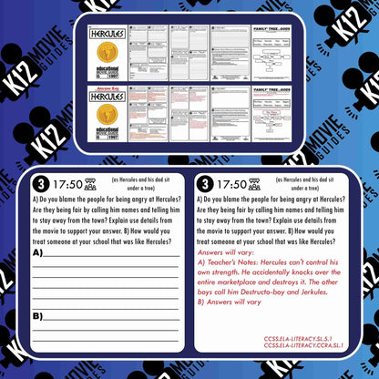 Hercules Movie Guide | Worksheet | Questions | Google Form (G - 1997) Free Sample