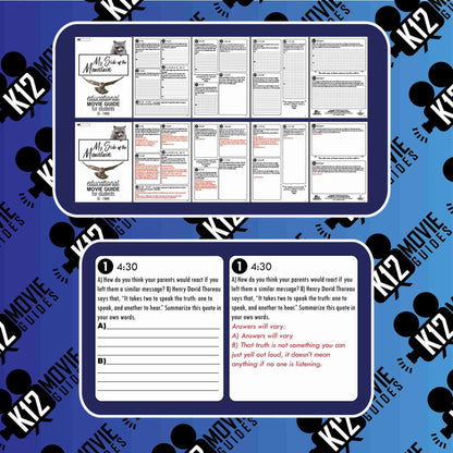 My Side of the Mountain Movie Guide | Film Questions | Worksheet (G - 1969) Sample