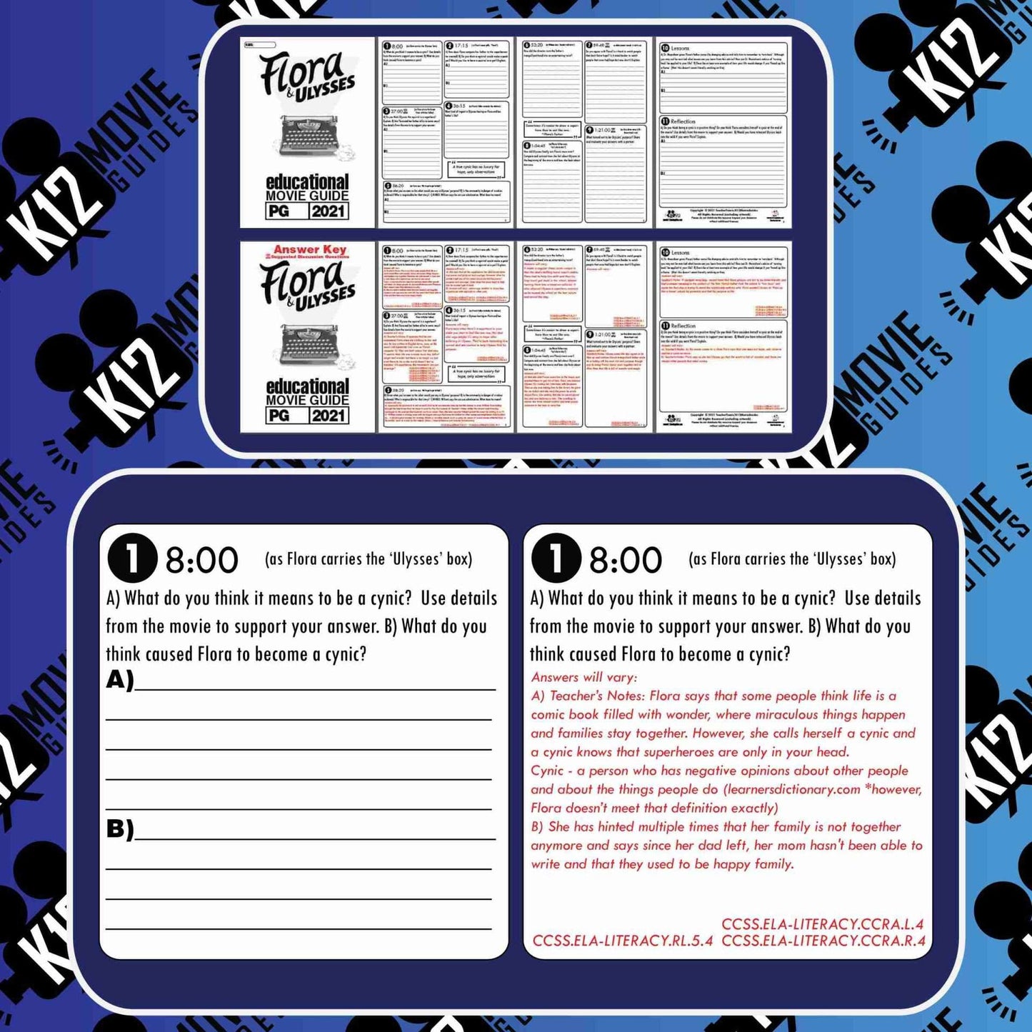 Flora & Ulysses Movie Guide | Worksheet | Questions | Google Form (PG - 2021) Sample