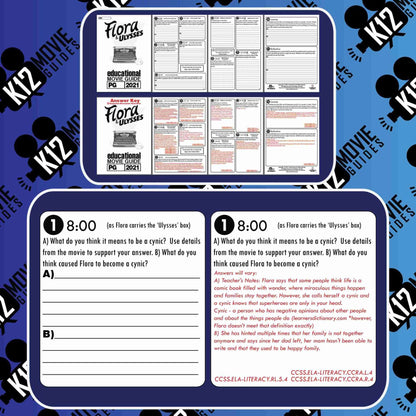 Flora & Ulysses Movie Guide | Worksheet | Questions | Google Form (PG - 2021) Sample