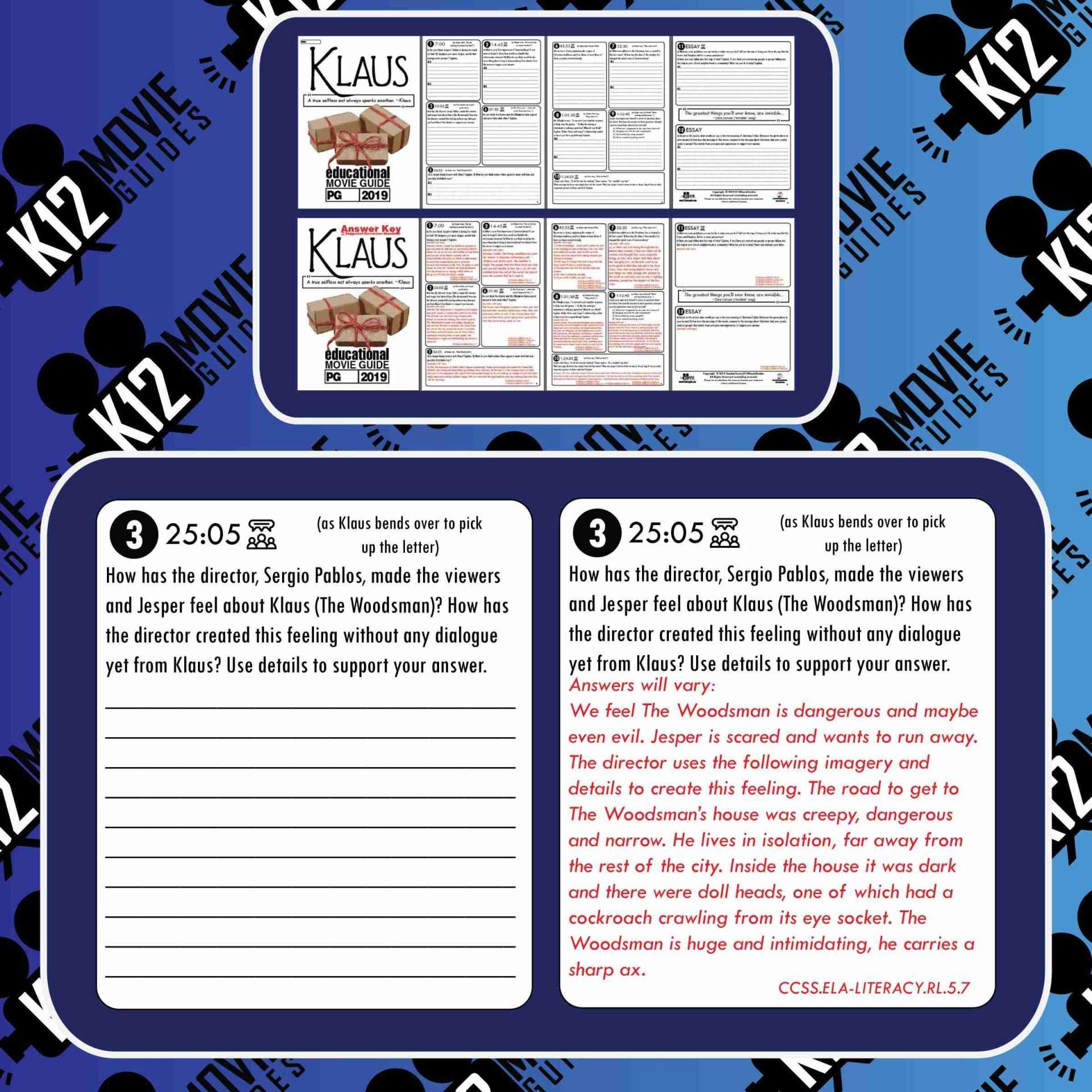 Klaus Movie Guide | Questions | Worksheet | Google Form (PG - 2019) Free Sample