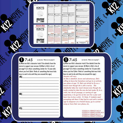 Kiki's Delivery Service Movie Guide | Worksheet | Google Slides (G - 1989) Sample