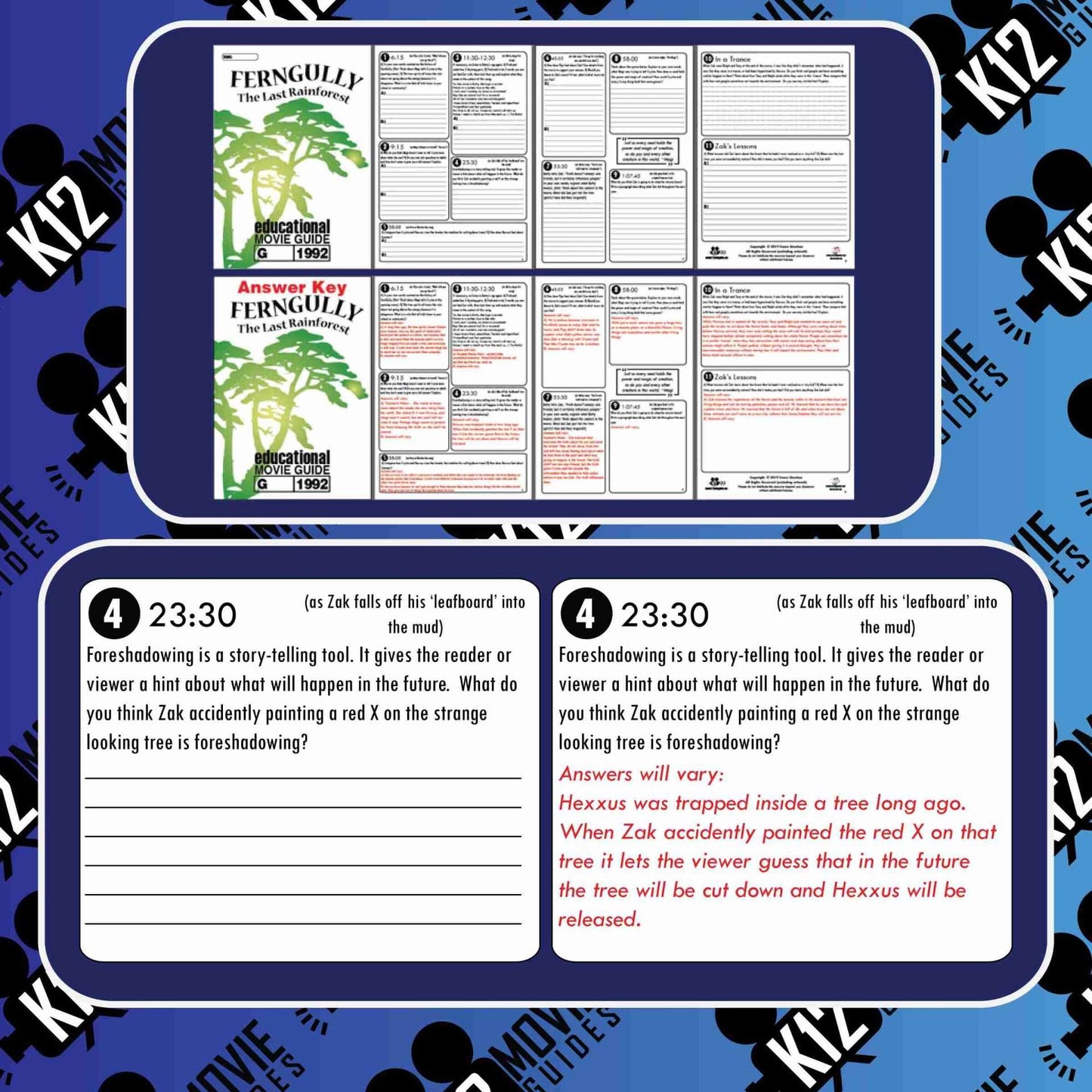 FernGully: The Last Rain Forest Movie Guide | Questions | Worksheet (G - 1992) Free Sample
