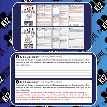 Missing Link Movie Guide | Questions | Worksheet (PG - 2019) Free Sample