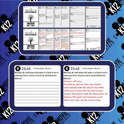 To Kill a Mockingbird (1962) Movie Guide | Questions | Worksheet | Google Slides | Sample