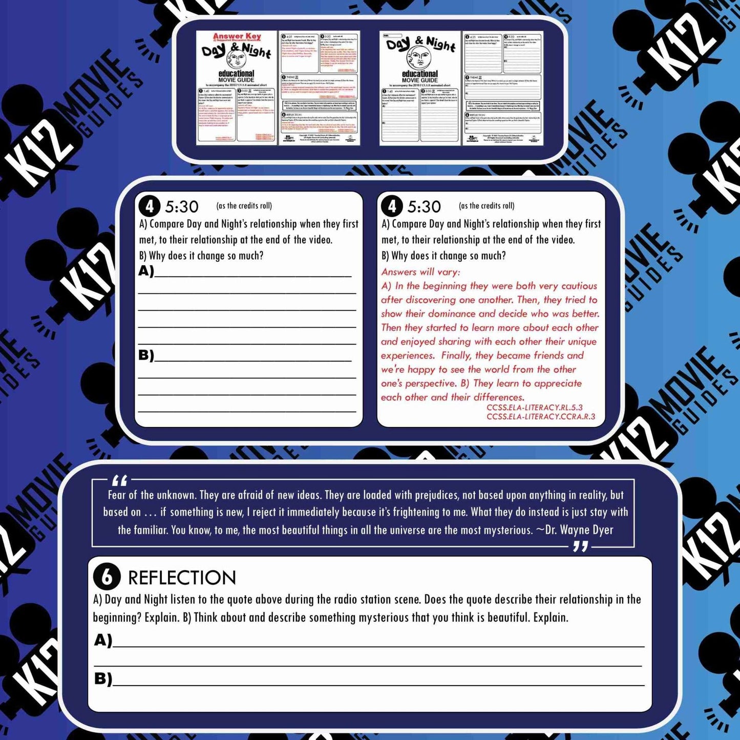 Day & Night Pixar Short Video Guide | Questions | Worksheet | Google Form (2002) Sample