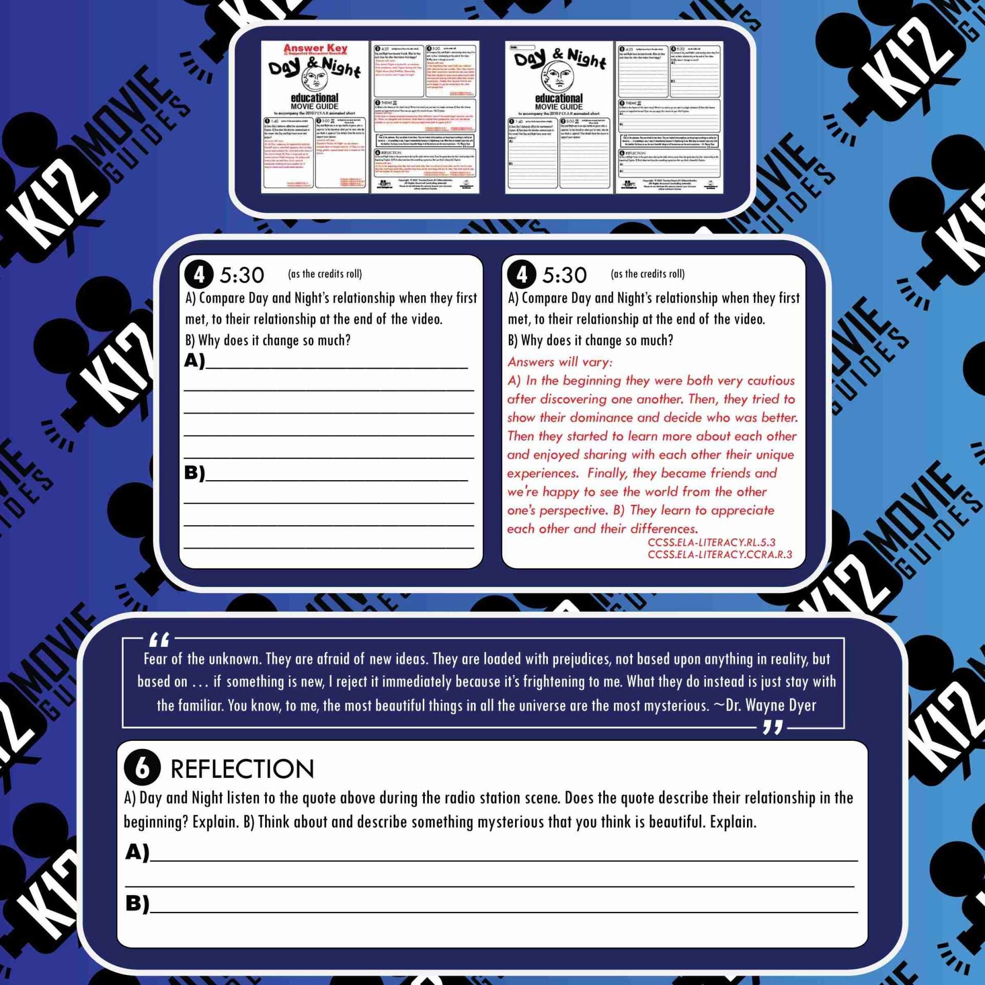 Day & Night Pixar Short Video Guide | Questions | Worksheet | Google Form (2002) Sample