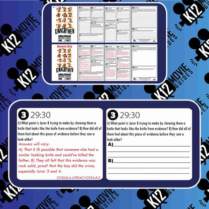 12 Angry Men Movie Guide | Questions | Worksheet (NR - 1957) Free Samples