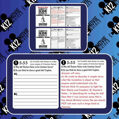 Liberty's Kids | Common Sense Episode 12 (E12) - Movie Guide | Worksheet Free Sample