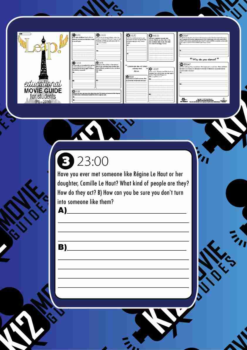 Leap! Movie Guide Questions Sample