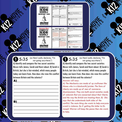 Liberty's Kids - Midnight Ride (E05) - Movie Guide | Worksheet