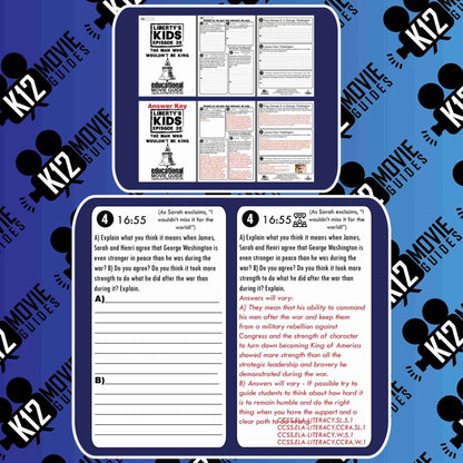 Liberty's Kids | The Man Who Wouldn't be King (E38) - Movie Guide | Worksheet Free Sample