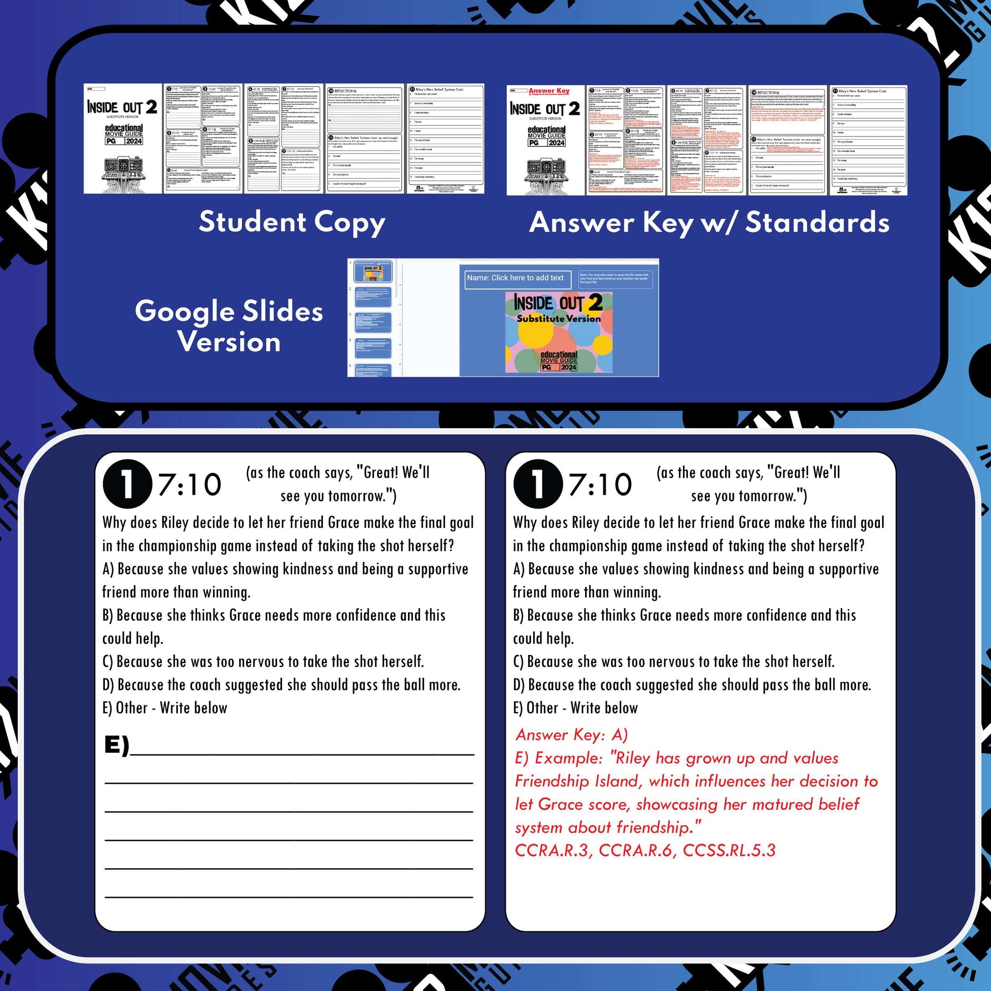 Inside Out 2 Movie Guide Substitute Version Sample