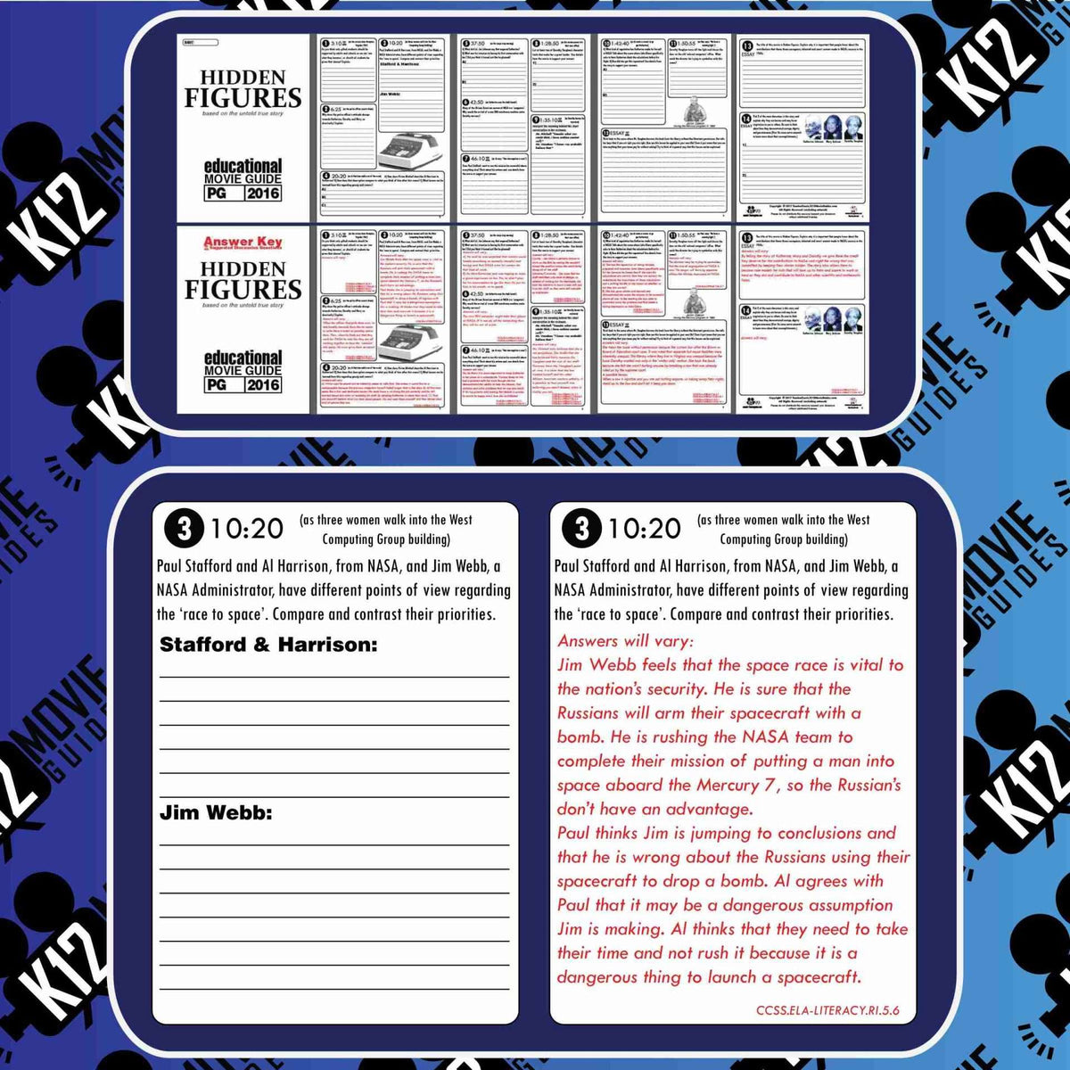 Hidden Figures Movie Guide | Questions & Worksheet – K12MovieGuides